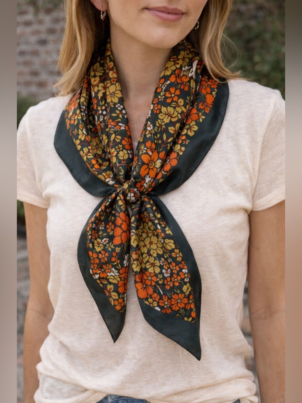 Trimingham's Bermuda X  Liberty of London Women’s Floral Vintage Silk Scarf